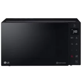 LG Horno Microondas NeoChef MH6535GIS con Smart Inverter, 25L, Función Grill 850W, EasyClean Antibacterial, 1000W, Negro